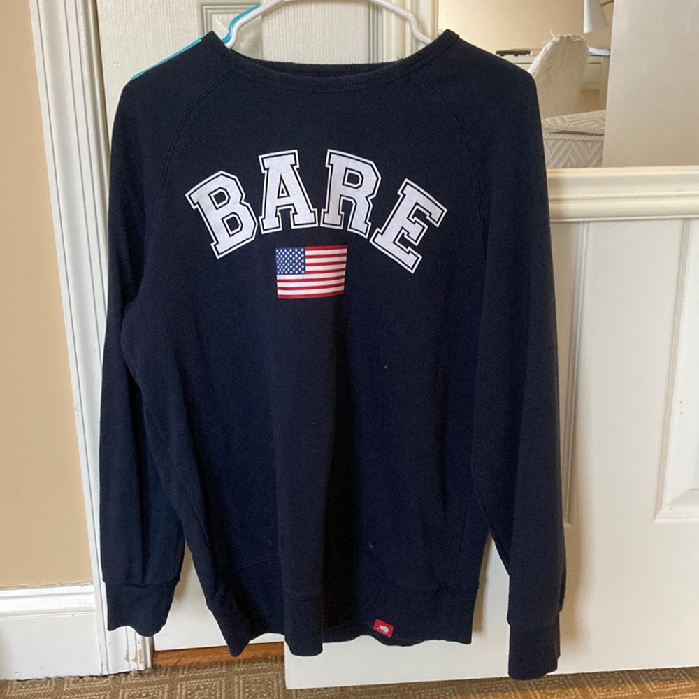 Nick Bare Navy Pullover Sweatshirt